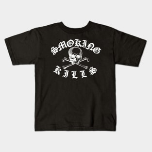 Smoking Kills Crossbones Kids T-Shirt